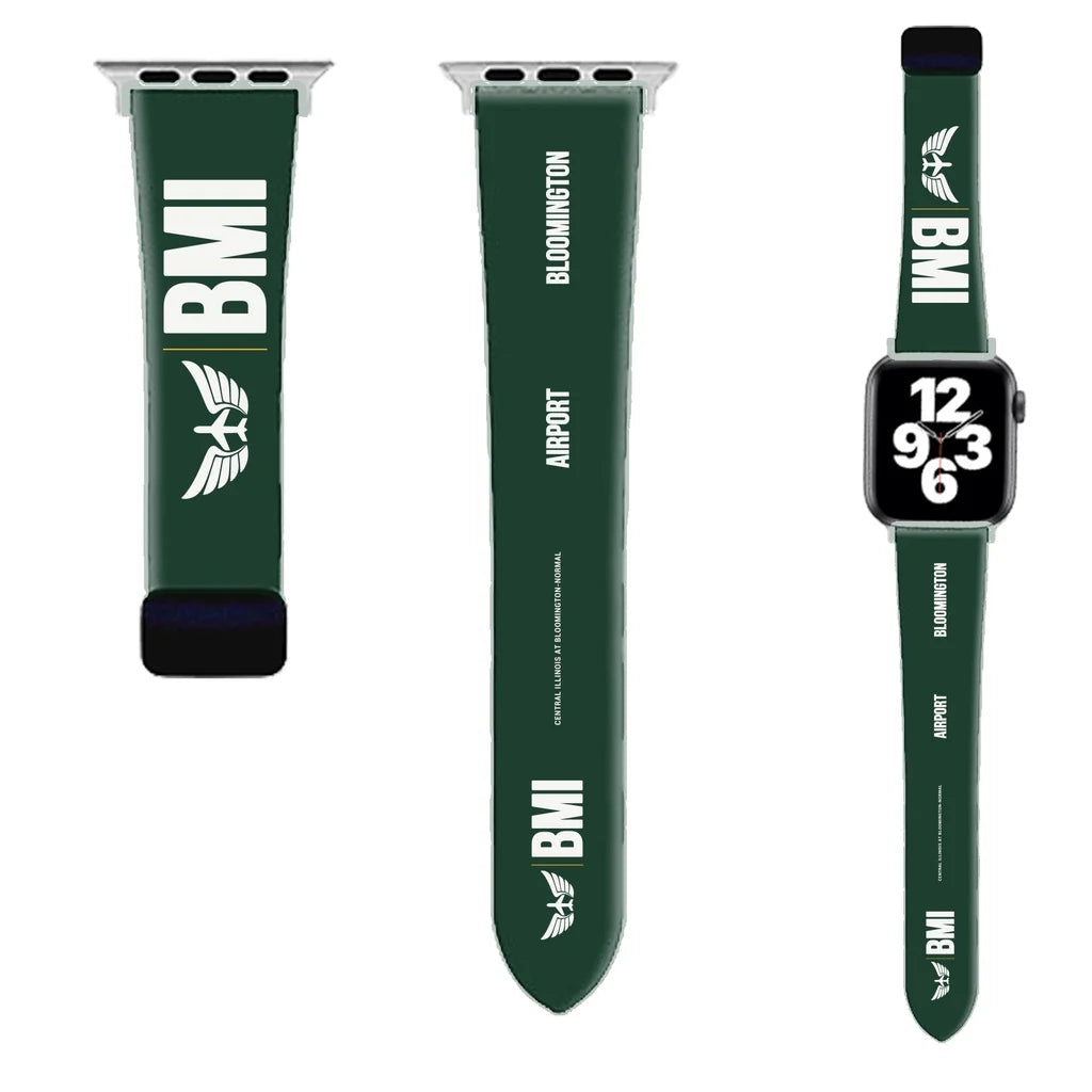 WBV6 | Central Illinois Regional Airport BMI — Bloomington | Dark Green (Magnetic Band)
