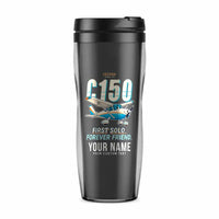 Thumbnail for Cessna 150M - Cartoon + Name - Plastic (No Holder) - Gray