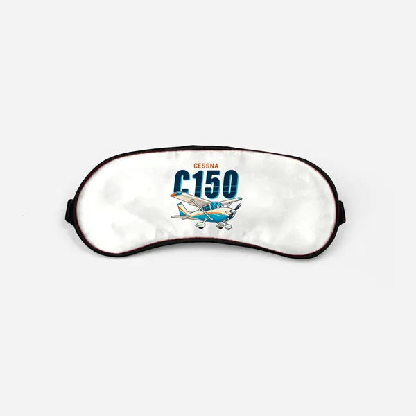Cessna 150M - Cartoon - Sleep Mask - White