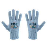 Thumbnail for Cessna 150M - Gloves - Full - Cartoon - Light Blue