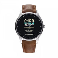 Thumbnail for Cessna 150M - Original + Name - Leather Strap - Brown Leather Strap