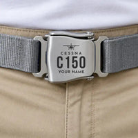 Thumbnail for Cessna 150M - Seat Belt - Heritage + Name - Gray