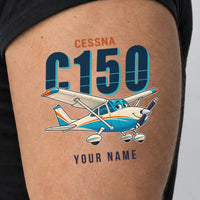 Thumbnail for Cessna 150M - Tattoo - Cartoon + Name - Man