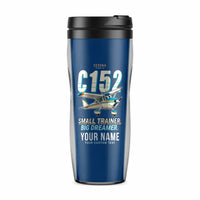 Thumbnail for Cessna 152 - Cartoon + Name - Plastic (No Holder) - Blue