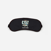 Thumbnail for Cessna 152 - Cartoon + Name - Sleep Mask - Black