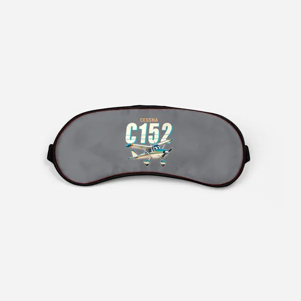 Cessna 152 - Cartoon - Sleep Mask - Gray