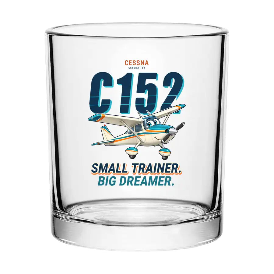 Cessna 152 - Cartoon - Special Whiskey Glass
