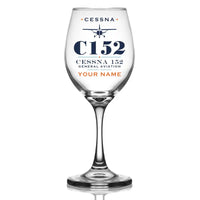 Thumbnail for Cessna 152 - Heritage + Name - Wine Glass