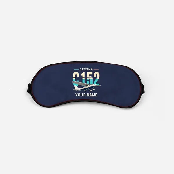 Cessna 152 - Original + Name - Sleep Mask - Navy Blue