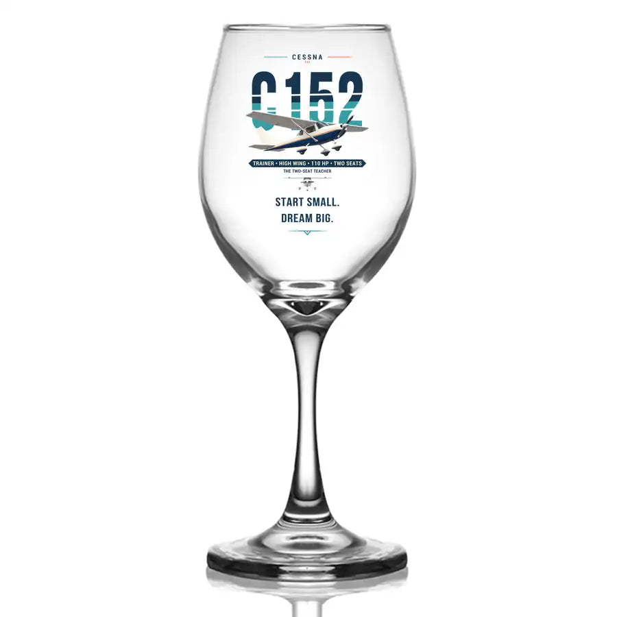 Cessna 152 - Original - Wine Glass