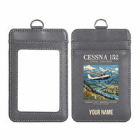 Thumbnail for Cessna 152 - Poster - ID Card Holder - Gray + Name