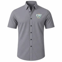 Thumbnail for Cessna 152 - Short Sleeve Shirt - Cartoon - Gray