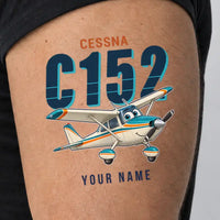Thumbnail for Cessna 152 - Tattoo - Cartoon + Name - Man
