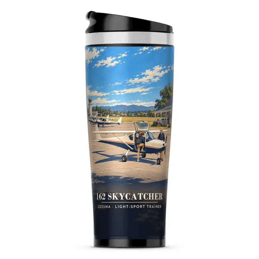 Cessna 162 Skycatcher - 3D - Stainless Steel (No Holder) - Full Print