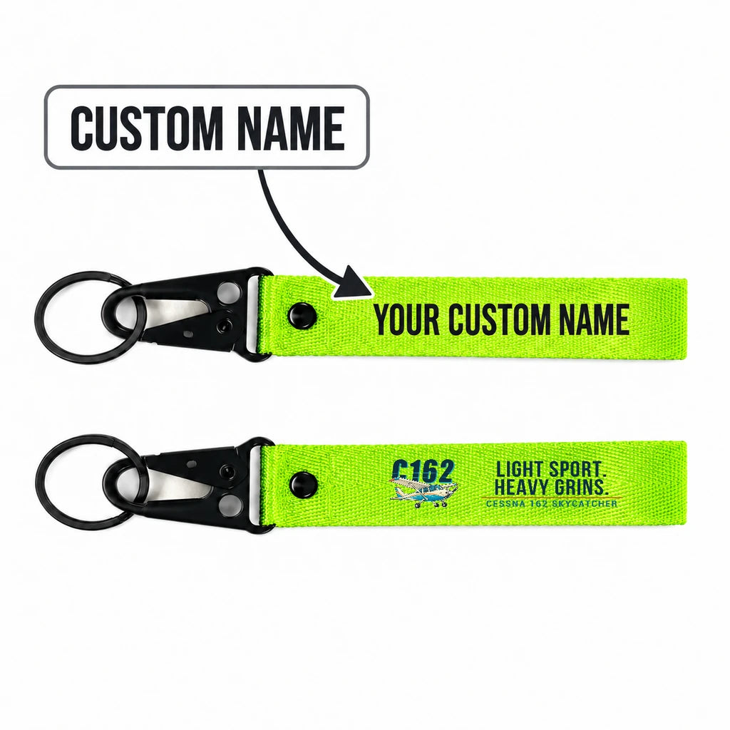 Cessna 162 Skycatcher Hawk-Shaped Key Chains - Light Green - Cartoon - Personalized