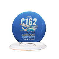Thumbnail for Cessna 162 Skycatcher - Cartoon + Name - Pin - Blue