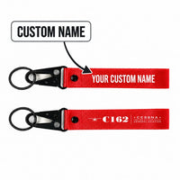 Thumbnail for Cessna 162 Skycatcher Hawk-Shaped Key Chains - Red - Heritage - Personalized