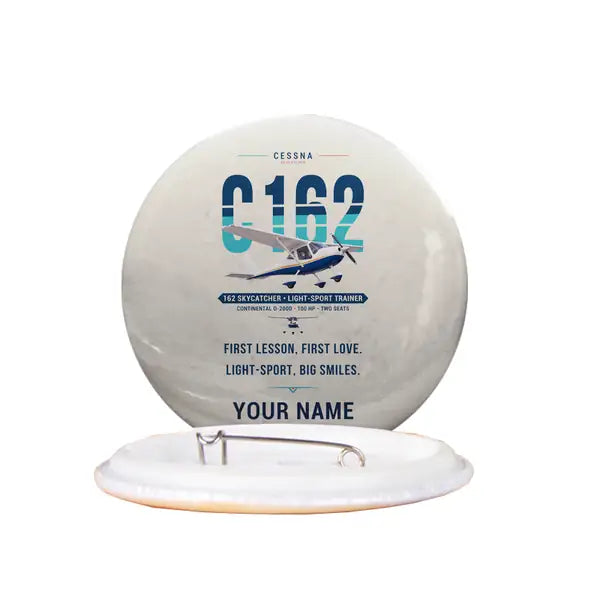 Cessna 162 Skycatcher - Original + Name - Pin - Beige