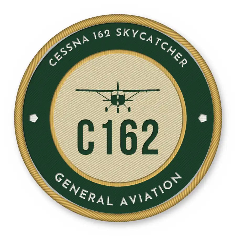 Cessna 162 Skycatcher Patches - Circle - Forest Gold