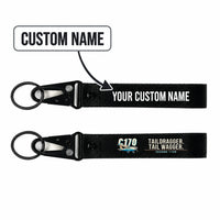 Thumbnail for Cessna 170B Hawk-Shaped Key Chains - Black - Cartoon - Personalized
