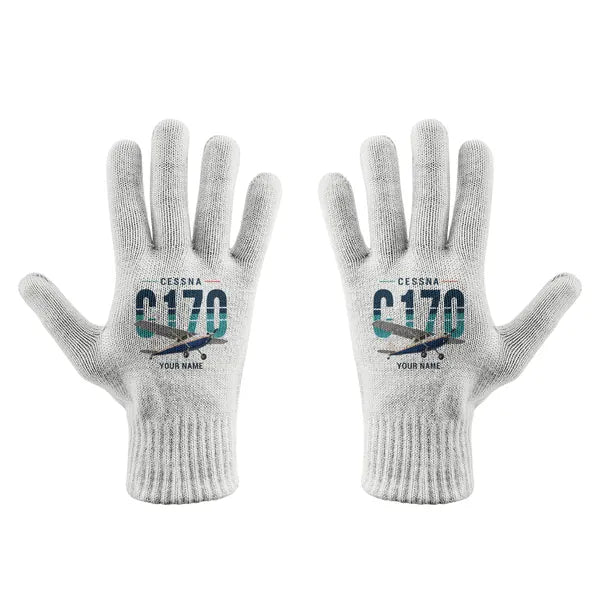 Cessna 170B - Gloves - Full - Original + Name - White