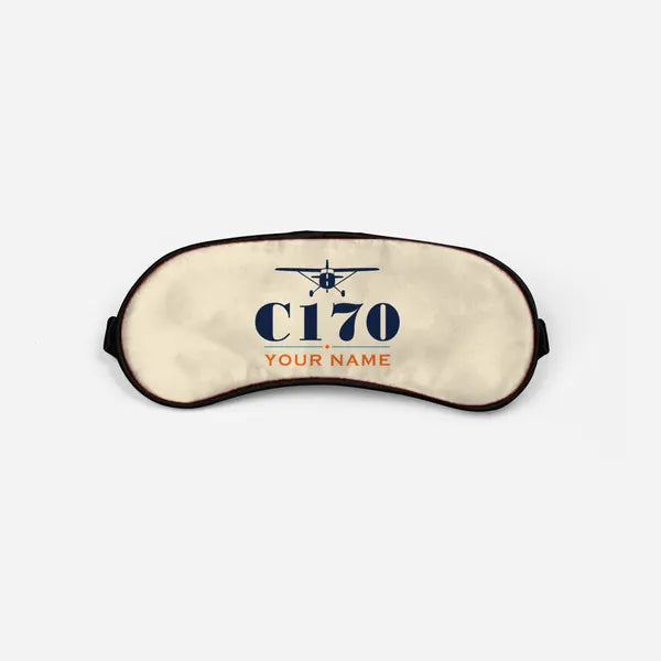 Cessna 170B - Heritage + Name - Sleep Mask - Beige
