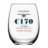Thumbnail for Cessna 170B - Heritage + Name - Water & Drink Glass