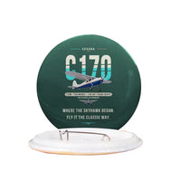 Thumbnail for Cessna 170B - Original - Pin - Dark Green