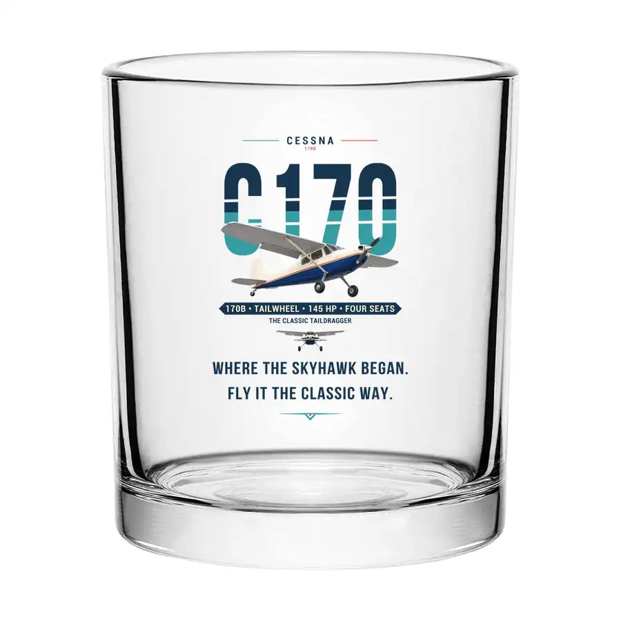 Cessna 170B - Original - Special Whiskey Glass