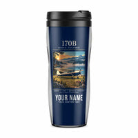 Thumbnail for Cessna 170B - Poster + Name - Plastic (No Holder) - Dark Blue