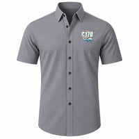 Thumbnail for Cessna 170B - Short Sleeve Shirt - Cartoon - Gray