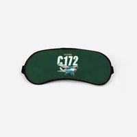Thumbnail for Cessna 172 Skyhawk - Cartoon - Sleep Mask - Dark Green