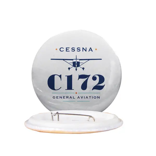 Cessna 172 Skyhawk - Heritage - Pin - White