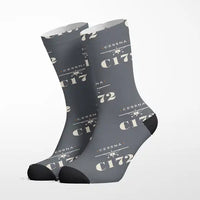 Thumbnail for Cessna 172 Skyhawk - Heritage - Socks - Grey