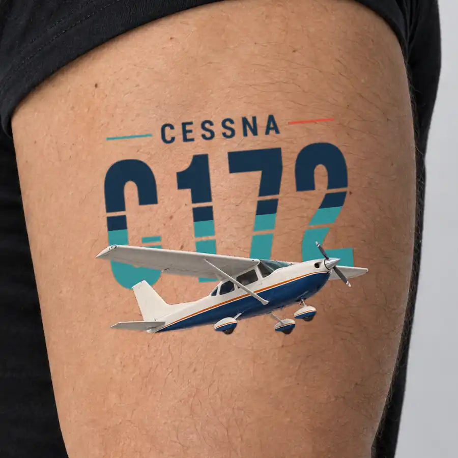 Cessna 172 Skyhawk - Tattoo - Original - Man