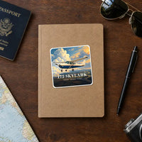 Thumbnail for Cessna 175 Skylark - 3D - Square Sticker - Notebook