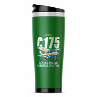 Thumbnail for Cessna 175 Skylark - Cartoon - Stainless Steel (No Holder) - Green