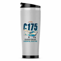 Thumbnail for Cessna 175 Skylark - Cartoon - Stainless Steel (No Holder) - Light Gray