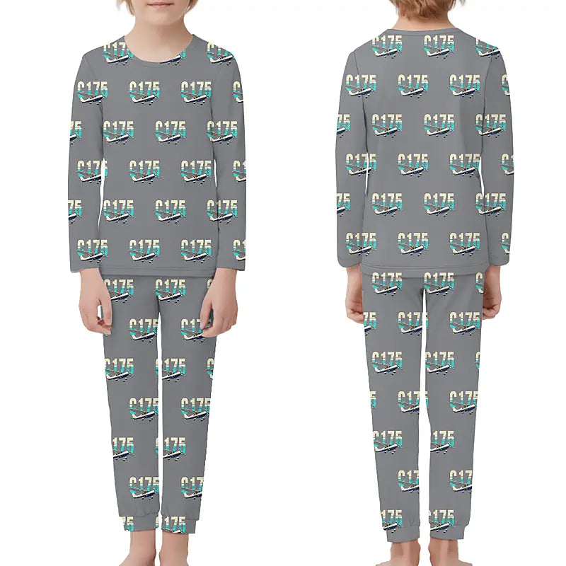 Cessna 175 Skylark - Children Pajamas - Original Pattern - Gray