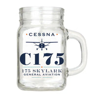 Thumbnail for Cessna 175 Skylark - Heritage - Cocktail Glass (Mason Jar)