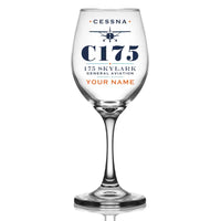 Thumbnail for Cessna 175 Skylark - Heritage + Name - Wine Glass