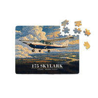 Thumbnail for Cessna 175 Skylark - Horizontal + Text - Canvas Puzzle