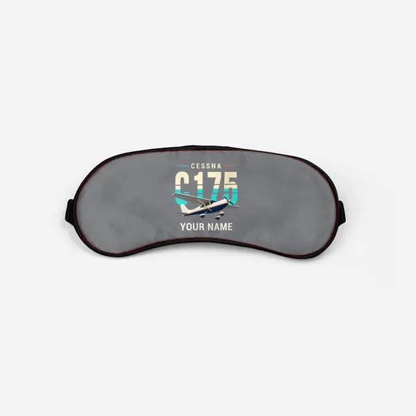 Cessna 175 Skylark - Original + Name - Sleep Mask - Gray