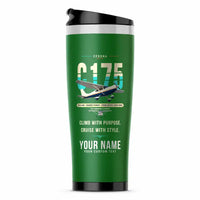 Thumbnail for Cessna 175 Skylark - Original + Name - Stainless Steel (No Holder) - Green
