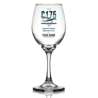Thumbnail for Cessna 175 Skylark - Original + Name - Wine Glass