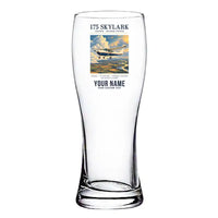 Thumbnail for Cessna 175 Skylark - Poster + Name - Pilsner Beer Glass