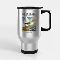 Thumbnail for Cessna 175 Skylark - Poster - Stainless Steel with Holder - Silver