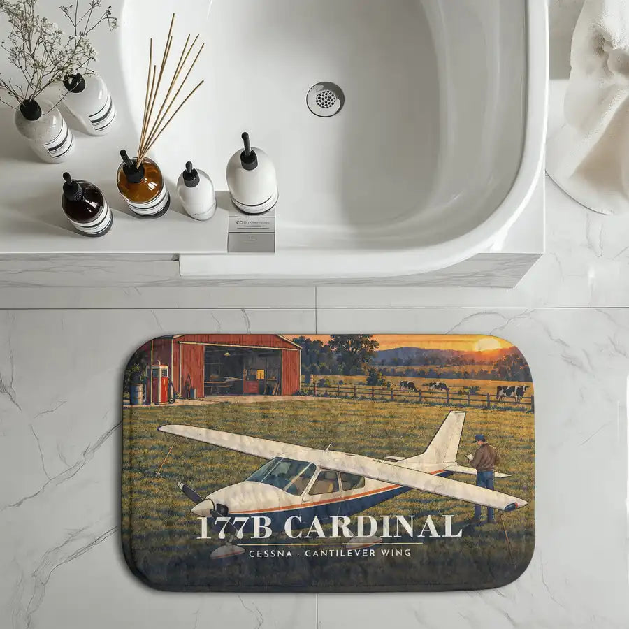 Cessna 177B Cardinal - 3D - Bath Mat