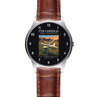 Thumbnail for Cessna 177B Cardinal - Poster - Leather Strap - Striped Brown Leather Strap