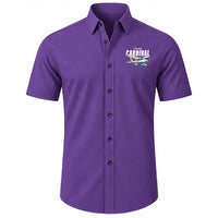 Thumbnail for Cessna 177B Cardinal - Short Sleeve Shirt - Cartoon - Purple